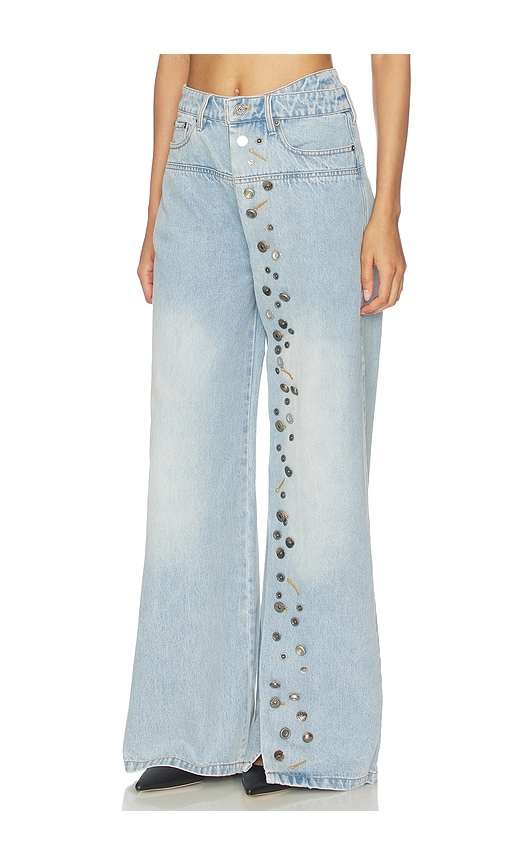  Marrknull Jeans Asymmetrical Metal-button In Blue. Größe Xs. Also In S, M. 