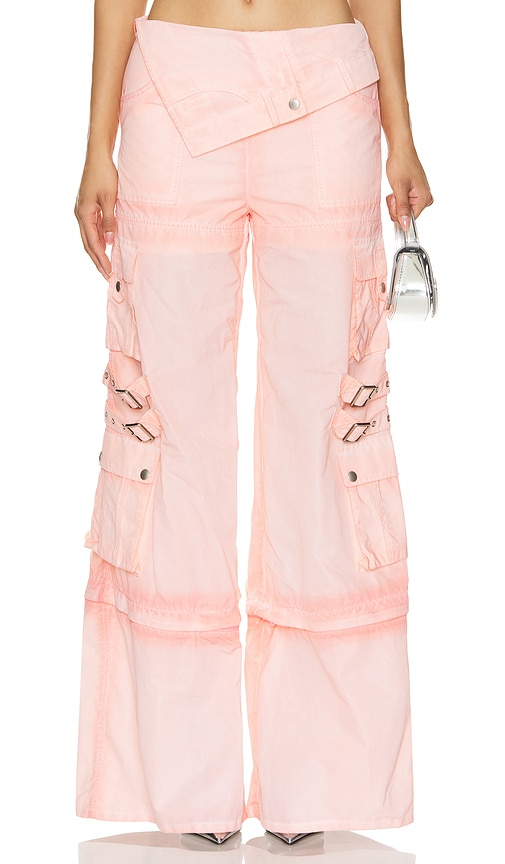 Shop Marrknull Cargo Pants In Pink