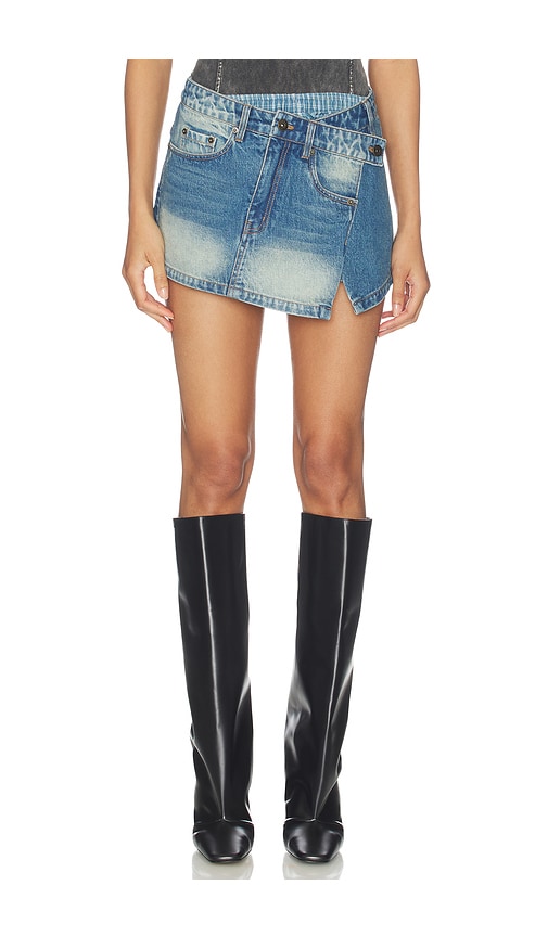 MARRKNULL Two-Piece Denim Skirt