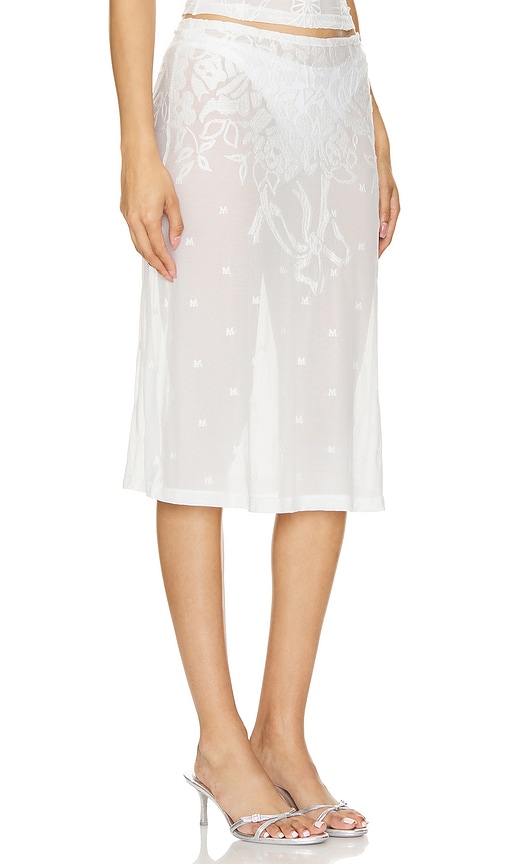 Shop Marrknull Lace Skirt In White