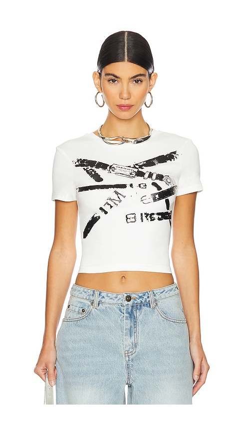 Shop Marrknull Belts T-shirt In White