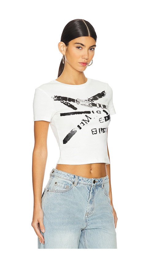 Shop Marrknull Belts T-shirt In White