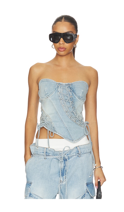 MARRKNULL Asymmetrical Lace-Up Corset