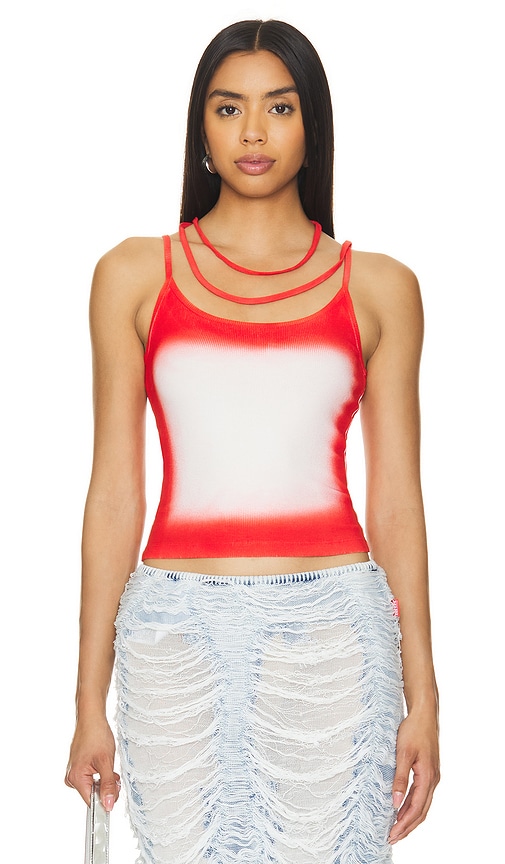 Shop Marrknull Tank Top In Red
