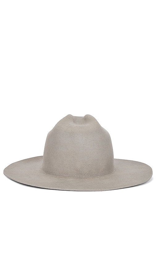 Shop Monrowe Willow Hat In Light Grey