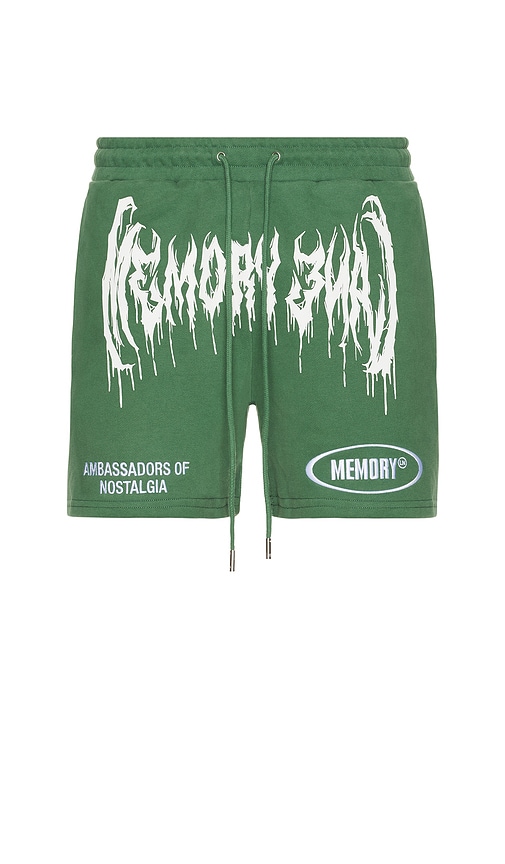 Mash Up Sweat Shorts in Green. - size S (also in L, M)
