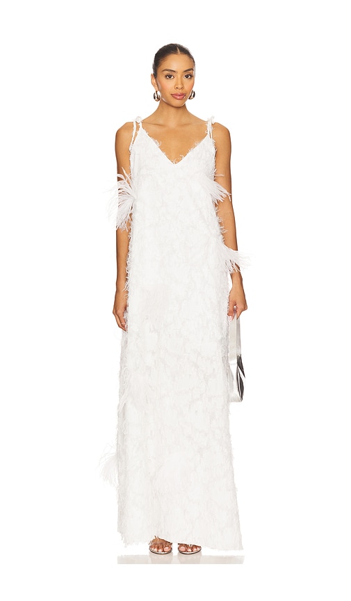 Marques ' Almeida Fil Coupe Long Slip Dress in White. - size 8 (also in 10, 6)