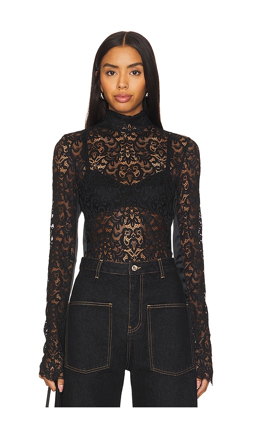 MARQUES' ALMEIDA HIGHNECK LACE LONG SLEEVE 