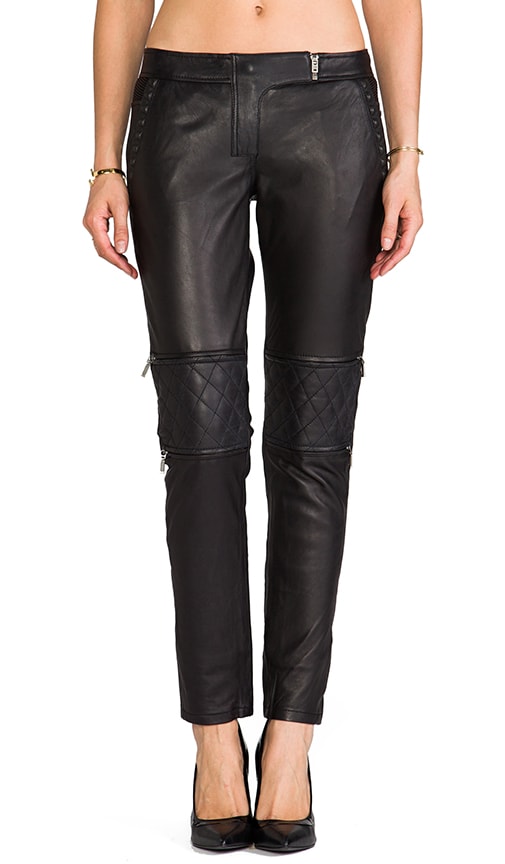 leather moto pants