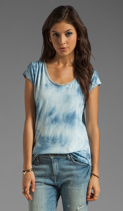 Scoop Neck Tie Die Tee