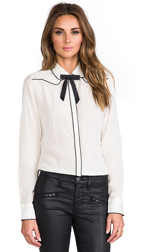 Long Sleeve Blouse with Bow