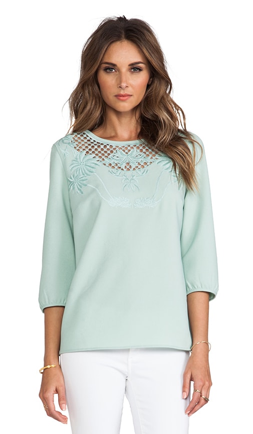 Embroidered Long Sleeve Blouse