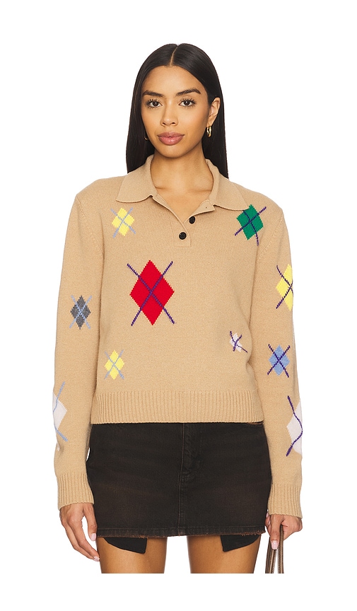 MSGM Broken Argyle Sweater