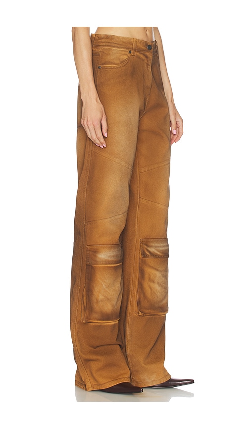 Msgm Overdyed Spray Pant In Multi