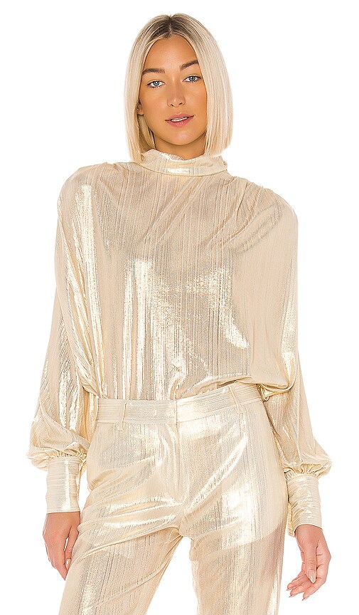 Mock Neck Blouse