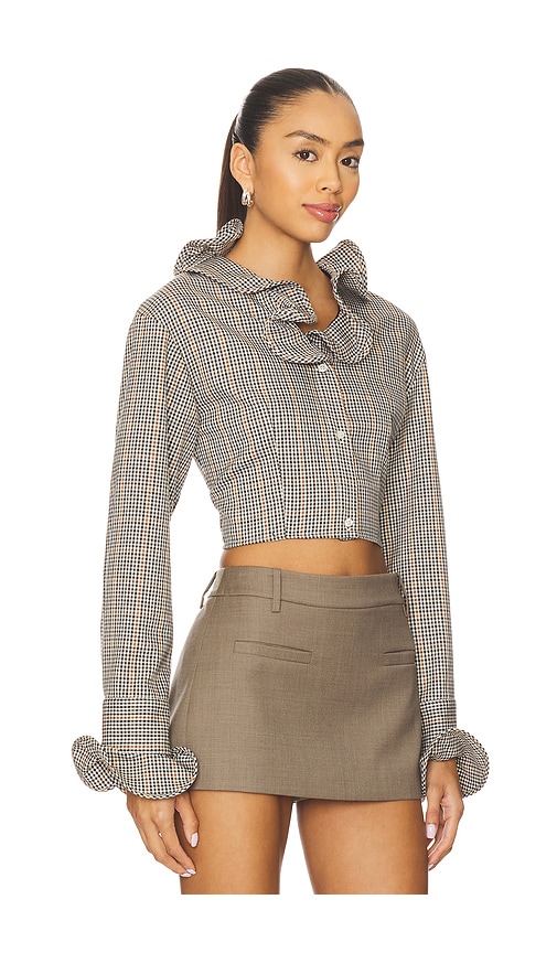 Msgm Viscose Blend Shirt In Gray