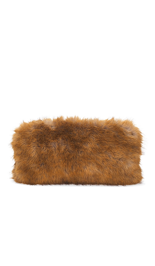 Msgm Fluffy Pouch In Brown