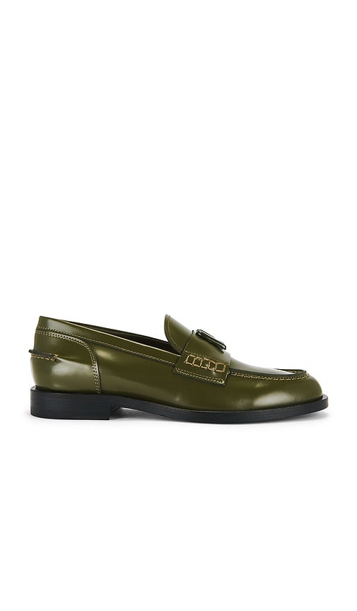 Msgm Flat Loafer In Green