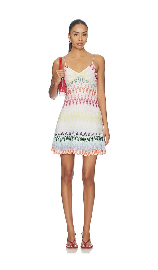 Missoni Sleeveless Short Dress In Multi