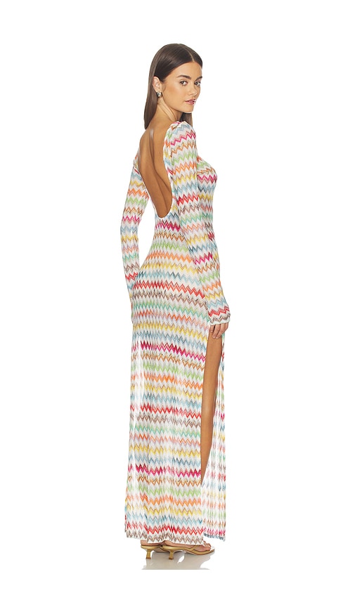 chinese dress ladies V-Neck Long Sleeve Split Maxi Dress XH1221 main image 0
