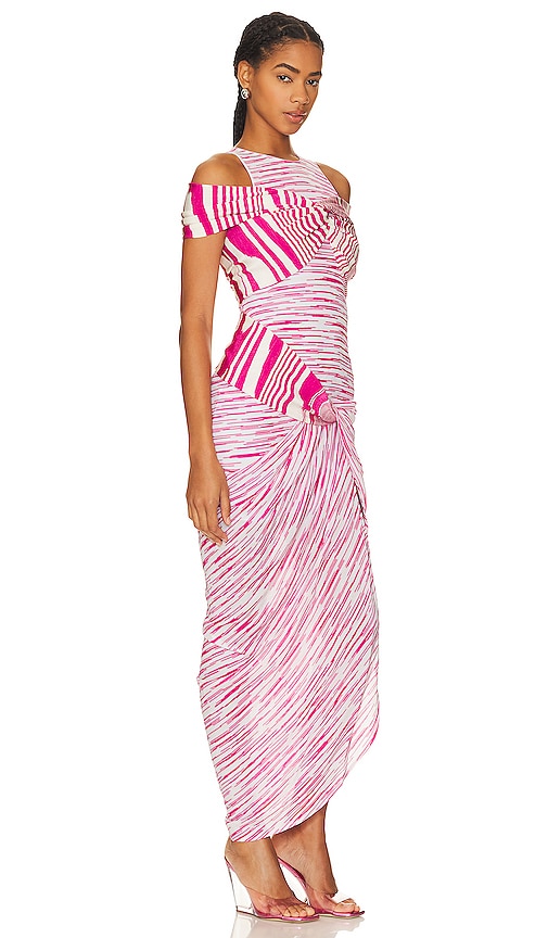 Shop Missoni Maxi Dress In Pink