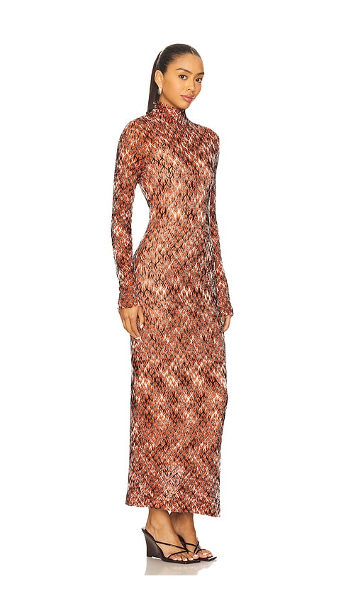 Missoni Long Dress In Brown