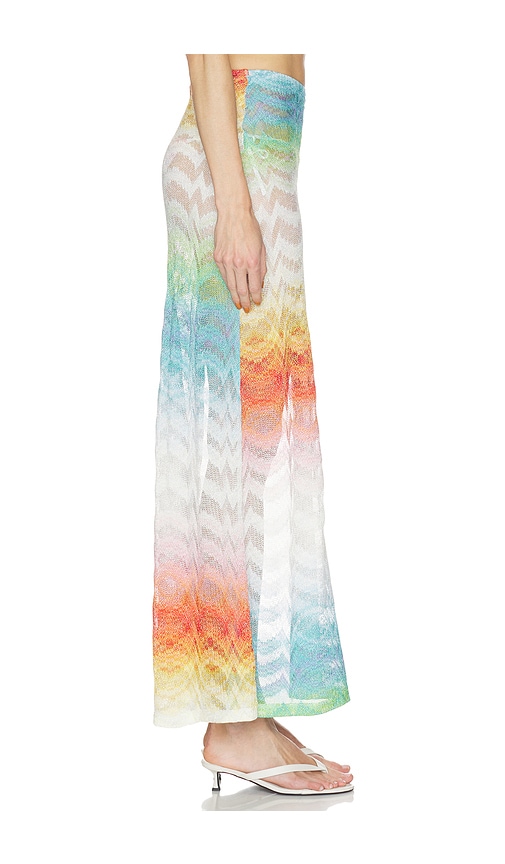 Missoni Mare Striped Metallic Crochet-knit Maxi Skirt In Multi