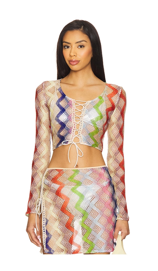 Top in Beige,Orange. - size 36 (also in 38, 46, 48) - Missoni - Modalova