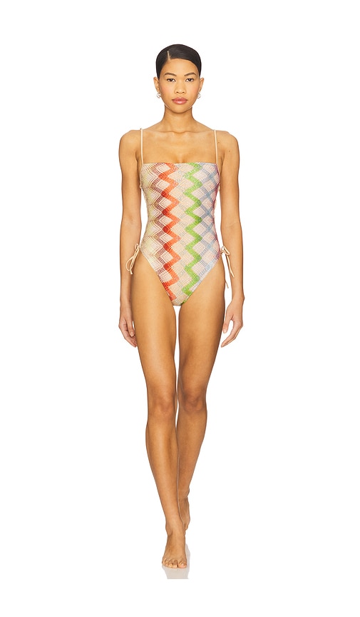 One Piece in Orange,Beige. - size 46 (also in 42, 44)