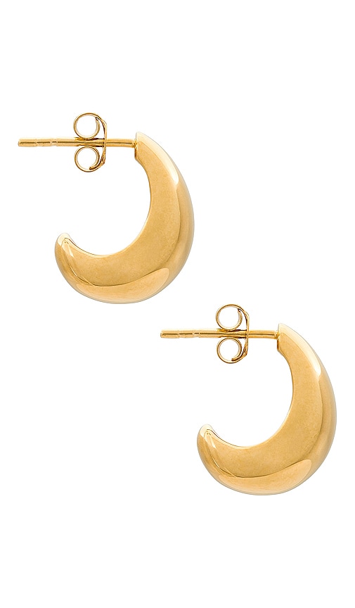 Shop Missoma Small Dome Hoops In Gold