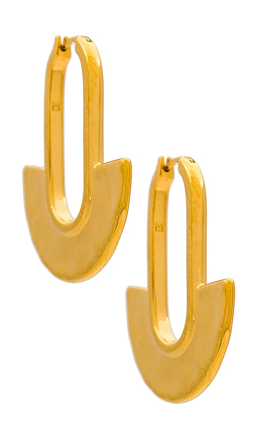 Missoma Zenyu Large Fan Hoop Earrings In Gold