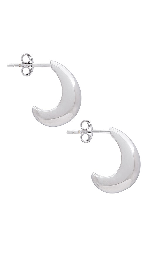 Shop Missoma Dome Earrings In Silver