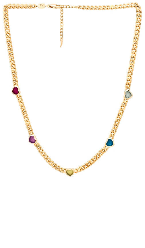 Shop Missoma Jelly Heart Gemstone Necklace In 金色