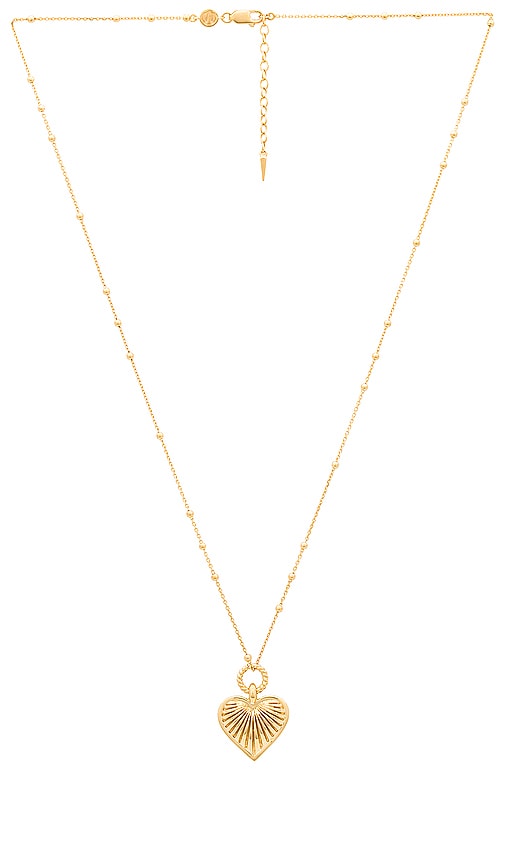 Missoma Heart Charm Necklace in Gold