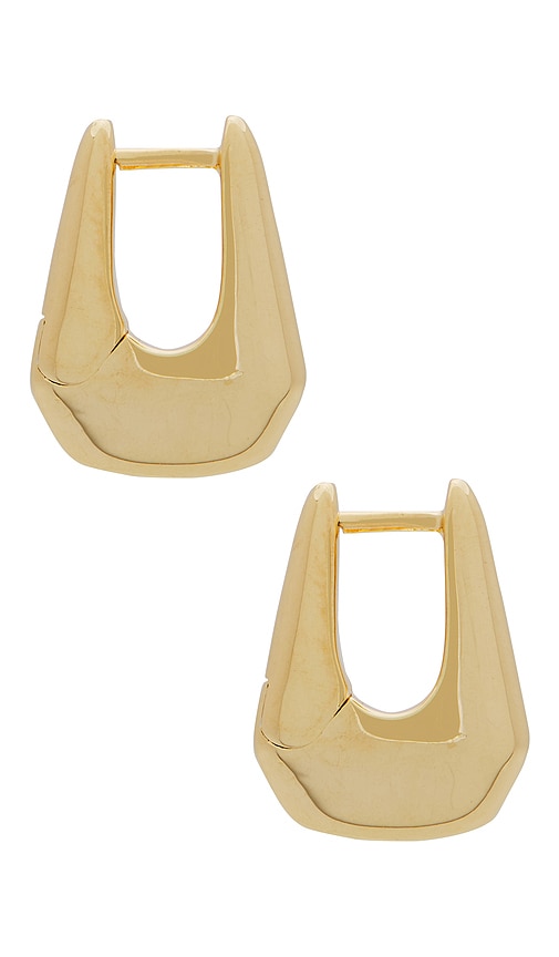 Shop Missoma X Lucy Williams Acro Small Hoops In Gold