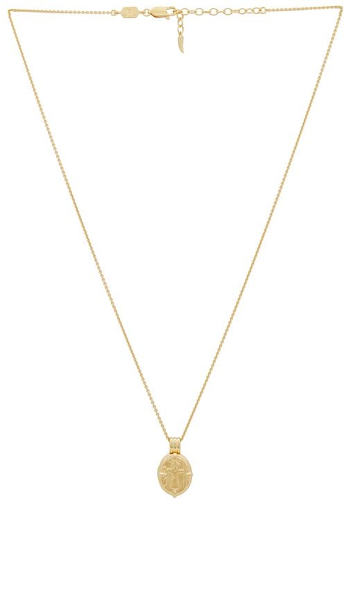 Shop Missoma X Lucy Williams Roman Pendant Necklace In Gold