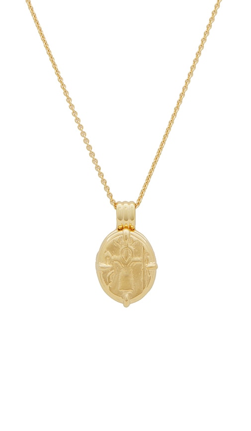 Shop Missoma X Lucy Williams Roman Pendant Necklace In Gold