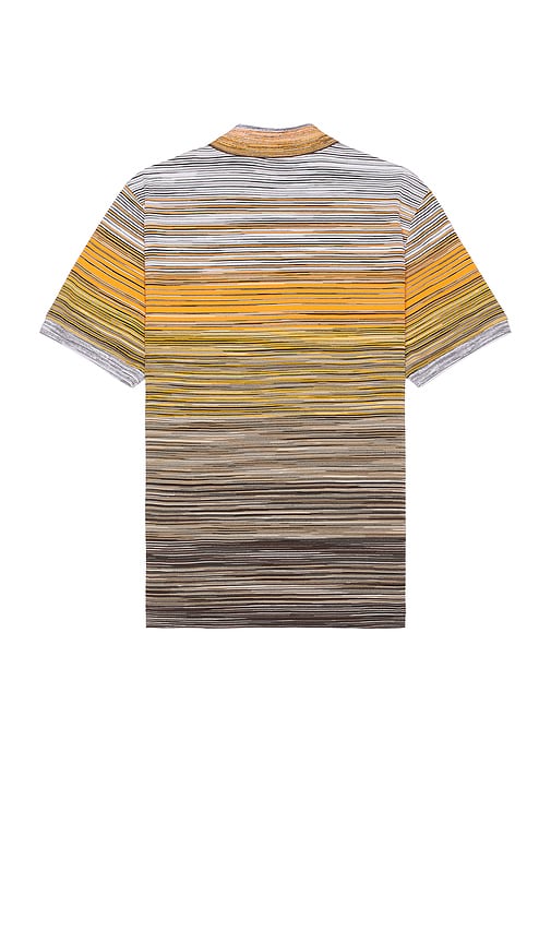 Shop Missoni Short Sleeve Polo In Brown