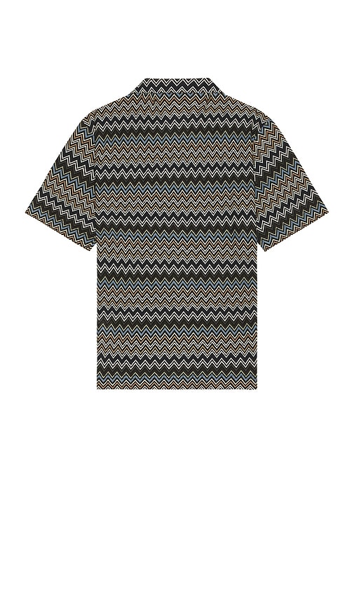 Shop Missoni Short Sleeve Shirt In Black