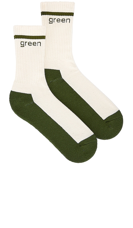 Mister Green Hemp Athletic Crew Sock In Natural