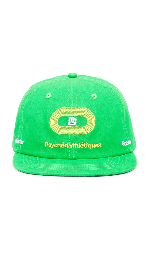 Shop Mister Green Psychedathletiques Cap In Bean Green