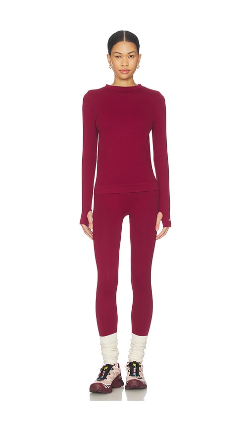 My Sunday Ski Ribbed Base Layer Set in Burgundy. - size XS/S (also in M/L)