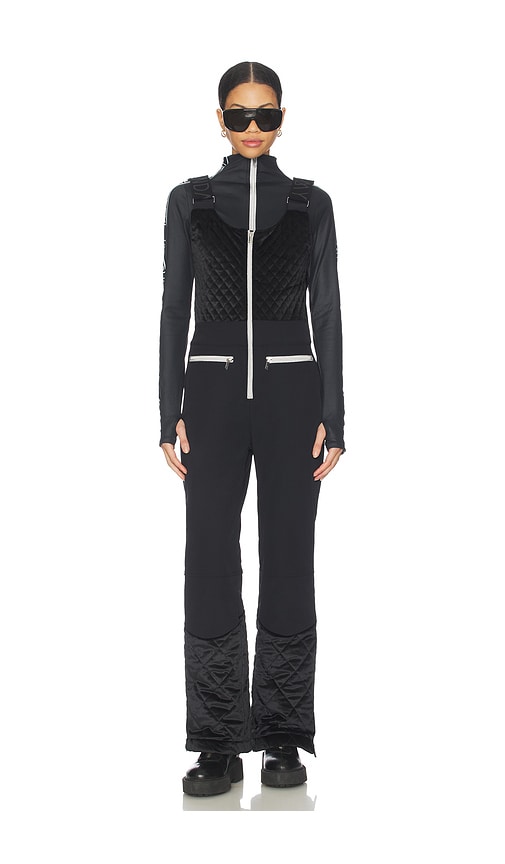 My Sunday Ski Quilted Velvet Ski Overall