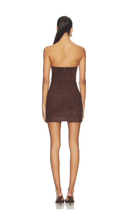  Madison The Label Kleid Skylar Mini In Chocolate. Größe S. Also In Xs, M, L. 