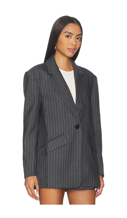 Madison The Label Collins Blazer In Gray