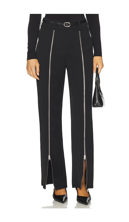 Madison The Label Corey Zip Pant In Black