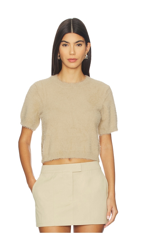Madison The Label Ruby Knit Tee In Brown