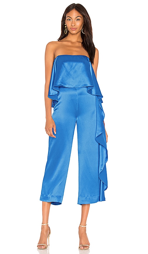 Jacqueline Cropped Ruffle Jumpsuit