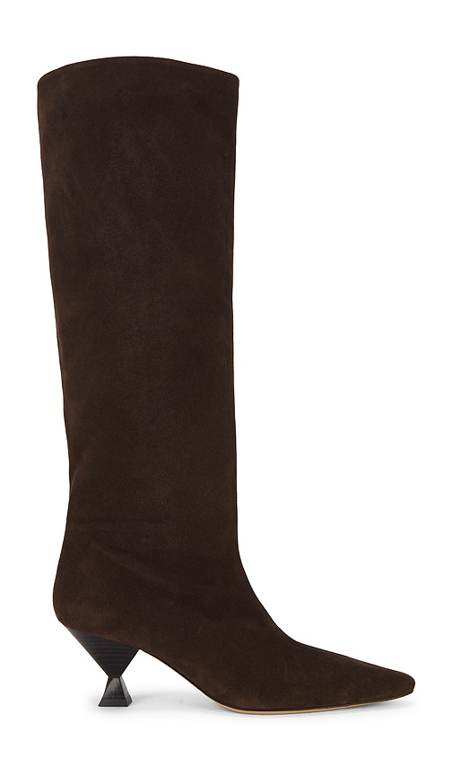 Maria Luca Noa Suede Knee Boots In Blue