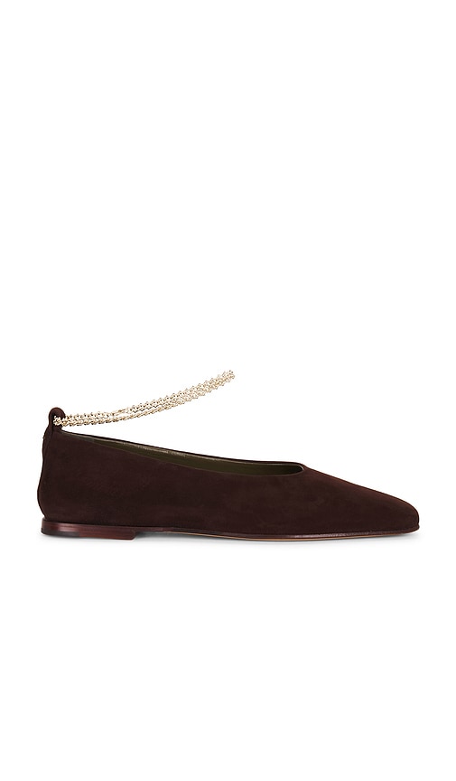 Maria Luca Augusta Suede Ballerina in Chocolate. - size 36 (also in 38, 39, 40)